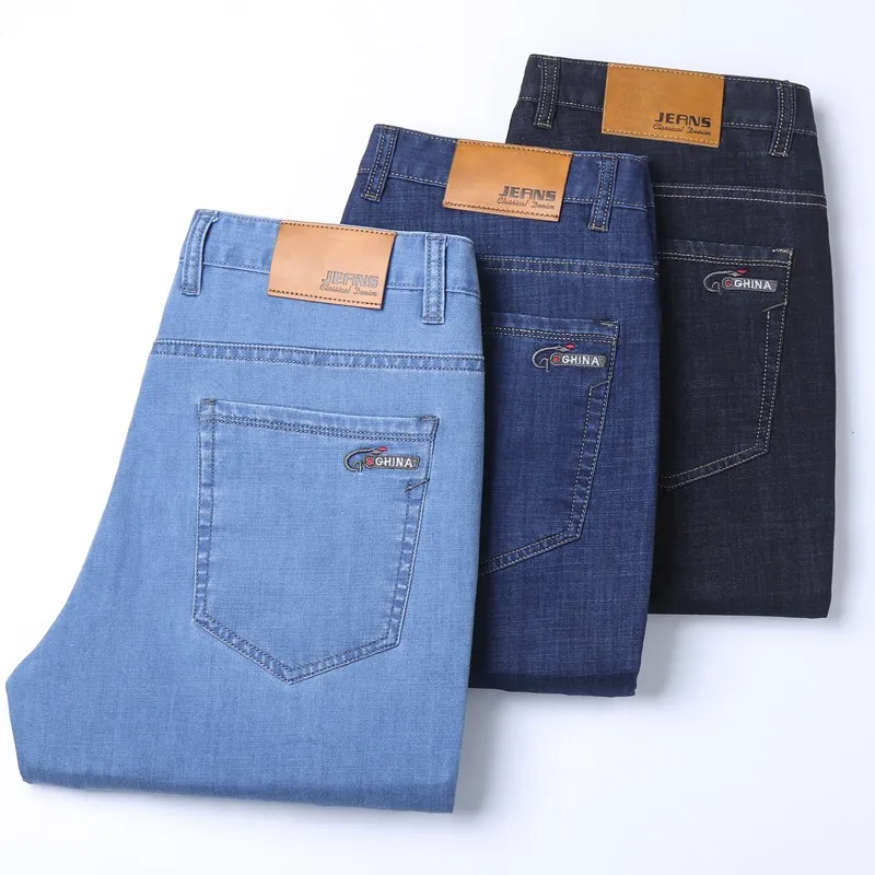 Embroidery On Jeans - 2026 New Ice Silk Thin Denim