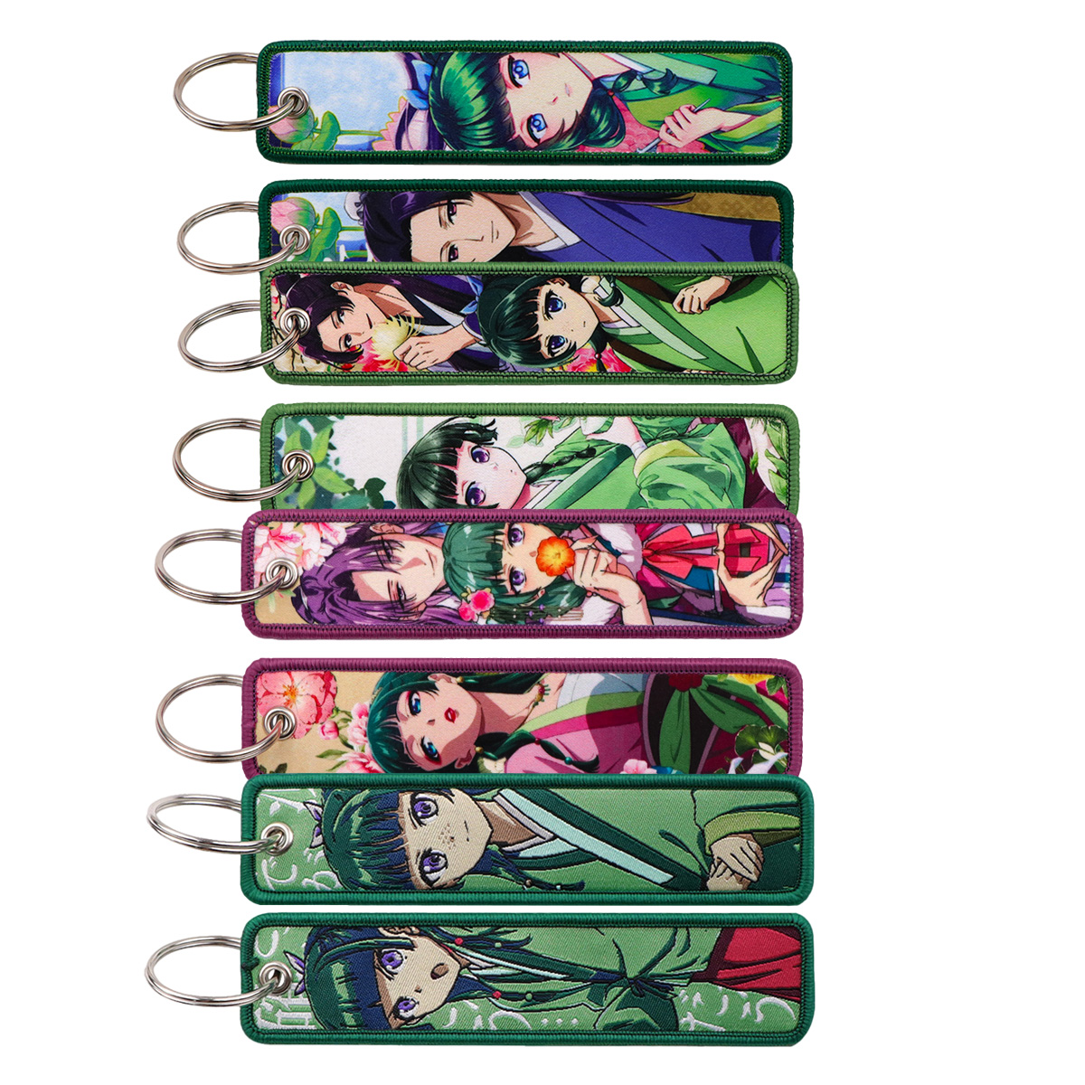Embroidery Charm - 1pcs Vintage Oriental Anime Girl Portrait