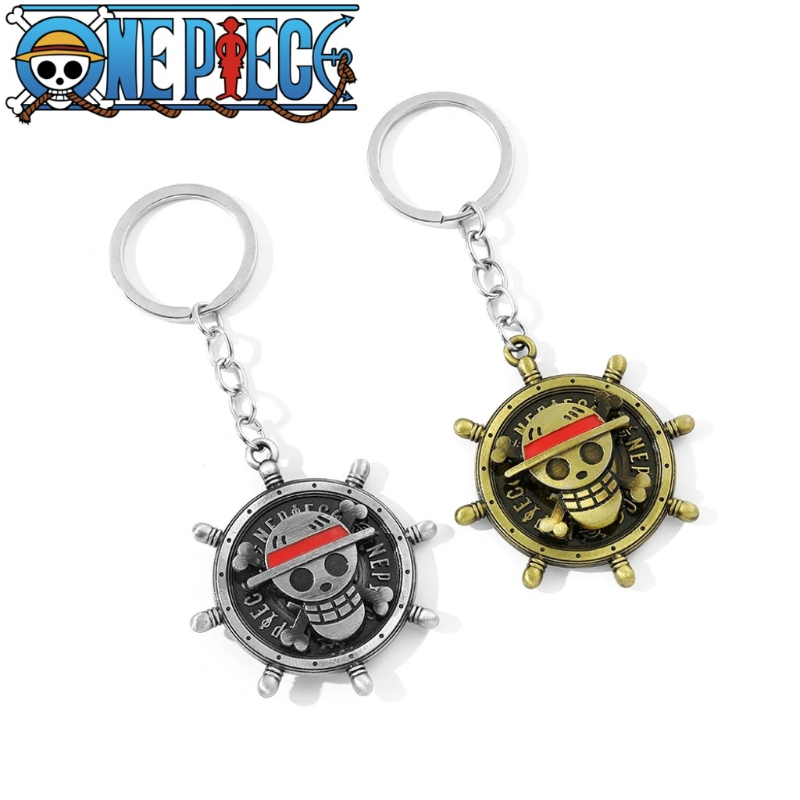 Embroidery Charm - Rotating keychain, Luffy's Straw Hat Pirates