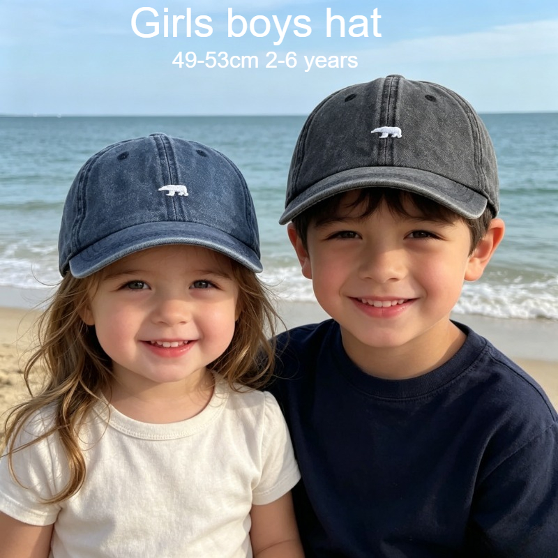 Embroidery Cap - Kids Baseball Cap 49-53cm 2-6 Years