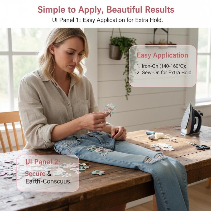Embroidery On Jeans - 1Pcs Jacket Jeans Craft Accessories Flower