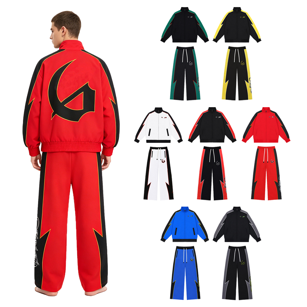 Embroidery In The Piece - Y2k Streetwear Men's Sets Two Piece