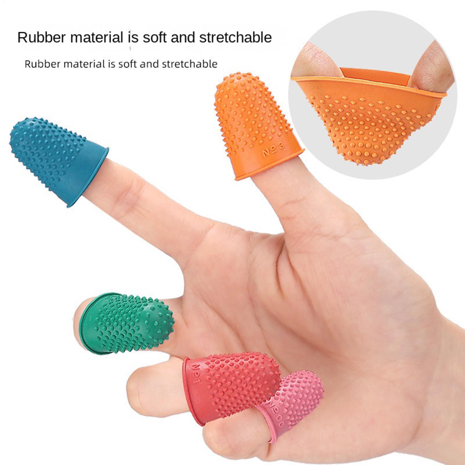 Embroidery In The Piece - Finger Grips Rubber Reusable Protectors 5-Piece
