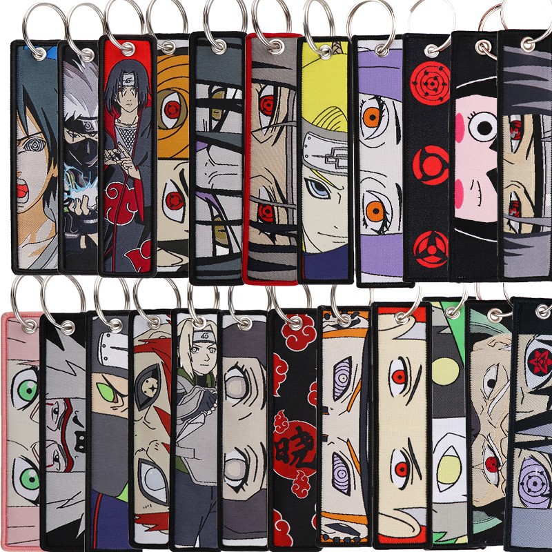 Embroidery Charm - Anime Naruto Embroidery Key Fobs Cool