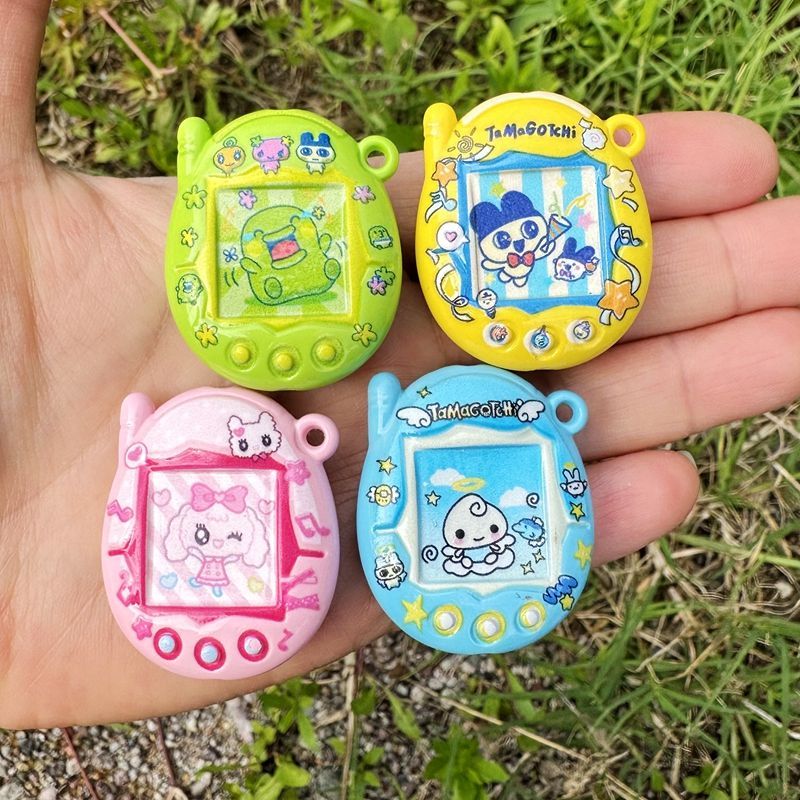 Embroidery Art Painting - Tamagotchi double-sided printed beads DIY materials,