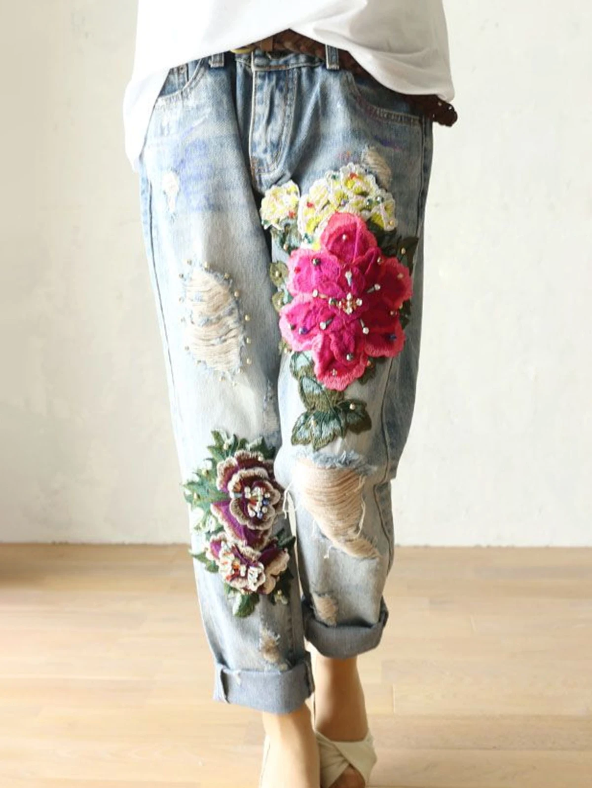 Women's Elegant Floral Embroid - Embroidery Effect review and price