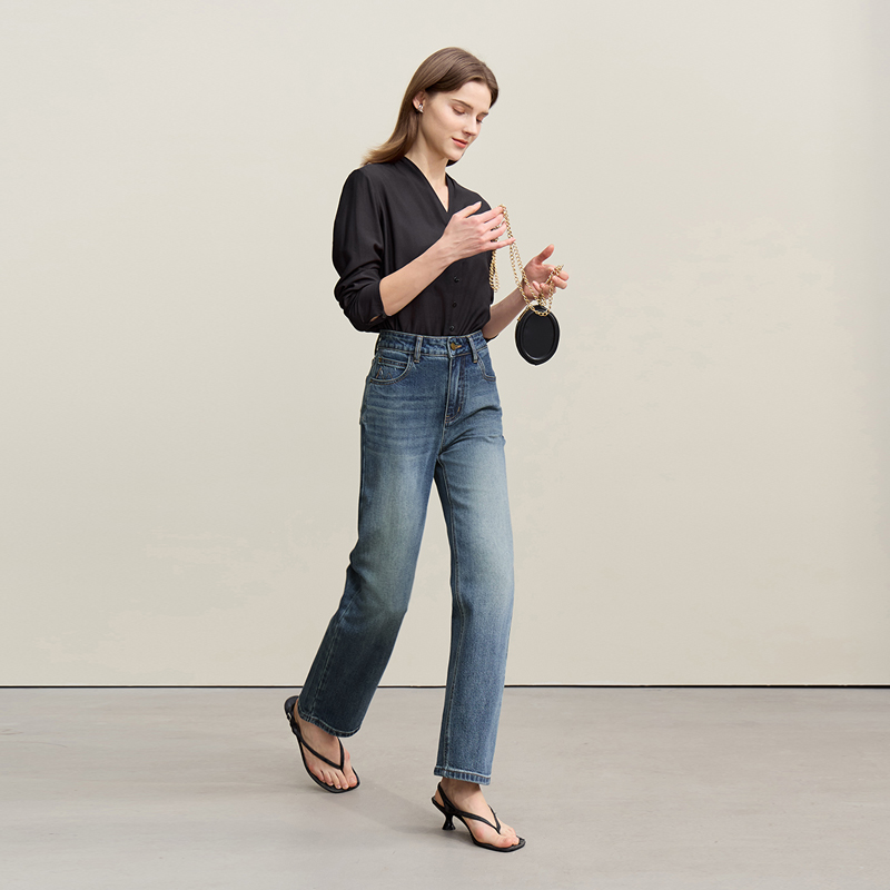 Amii Women's Jeans 2026 Summer - Embroidery Effect review and price