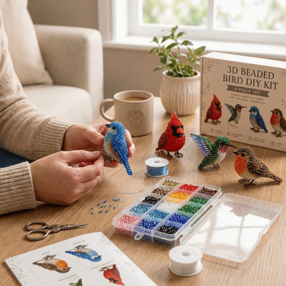 Handmade DIY Animal Bead Embro - Embroidery Kit Set review and price