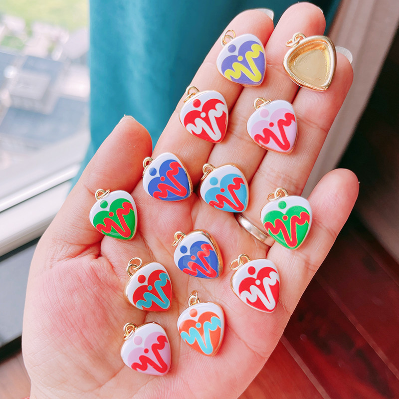 Lot 2pcs Trendy Heart Star Cha - Embroidery Charm review and price