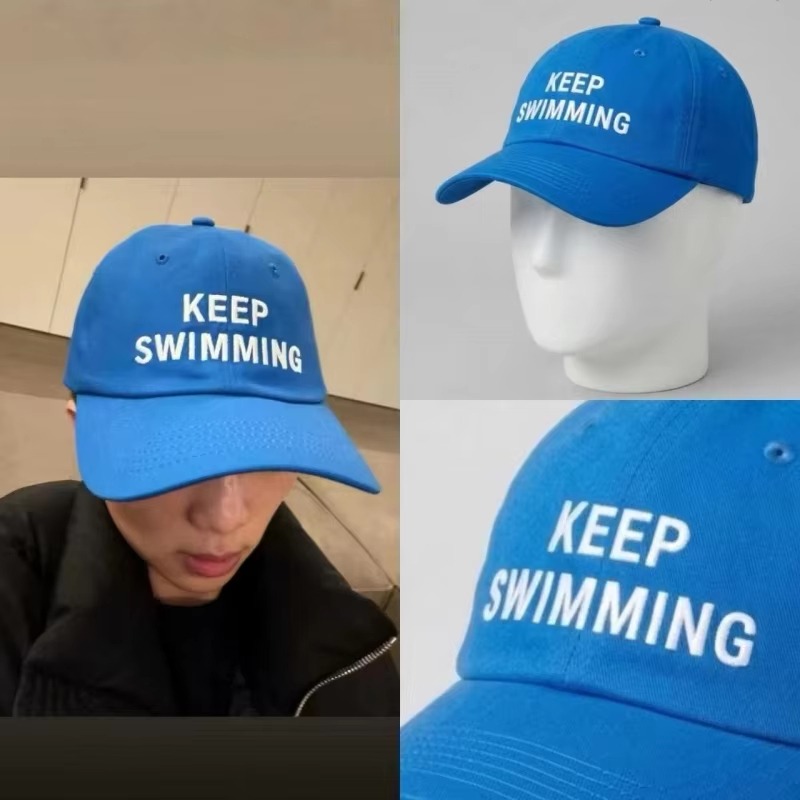 2026 Trendy keep Swimming New  - Embroidery Cap review and price
