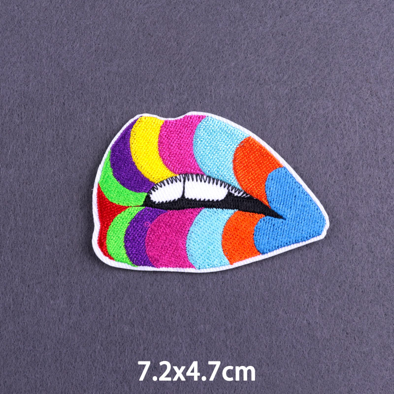 Love Is Love Heart Patches On  - Embroidery Lips review and price