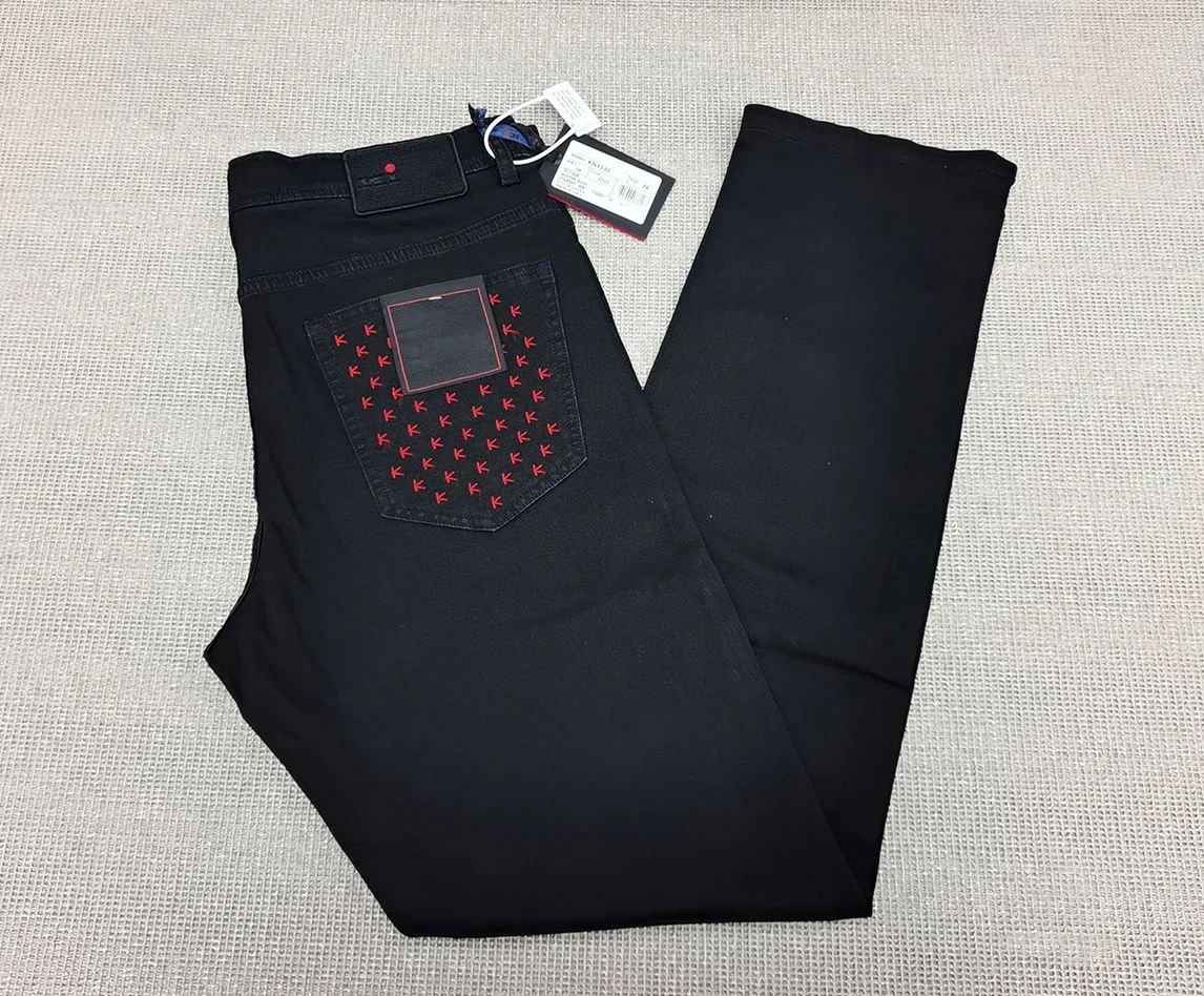 OECHSLI Jeans Thin Cotton Men  - Embroidery On Jeans review and price