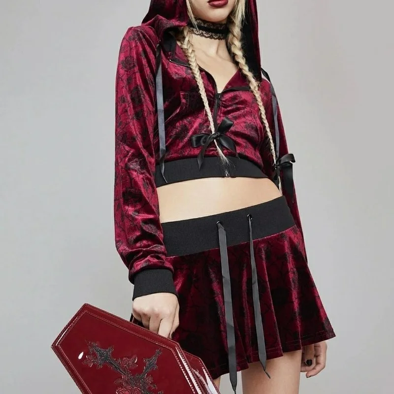 Harajuku Y2K Lolita Handbags C - Embroidery Gothic review and price