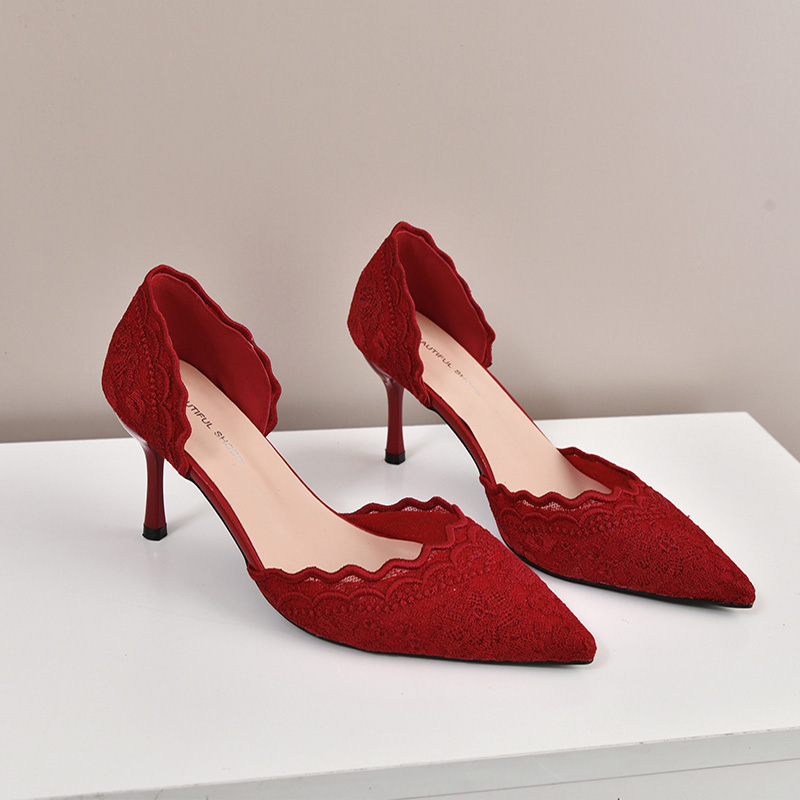 Luxury Red White Lace Embroide - Embroidery In The Piece review and price