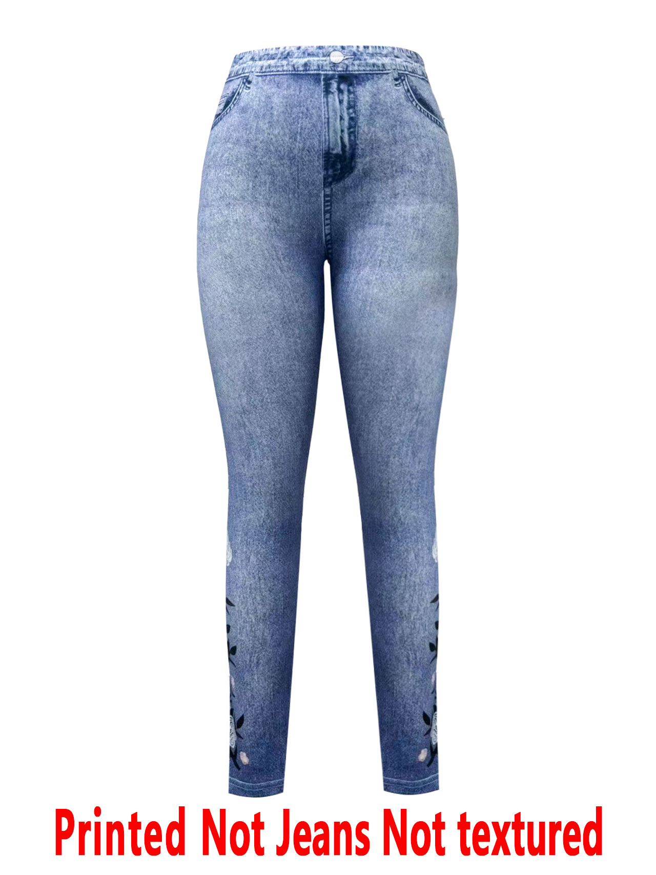 1293 [Printed Pants - Not Deni - Embroidery Effect review and price
