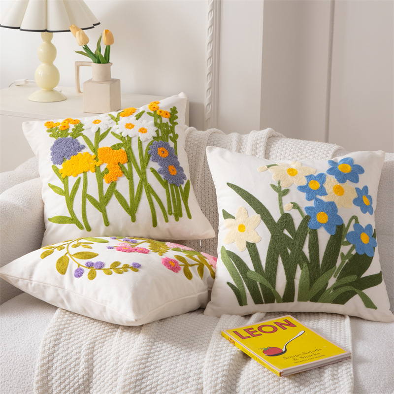 Cotton Canvas 3D Effect Birds  - Embroidery Effect review and price