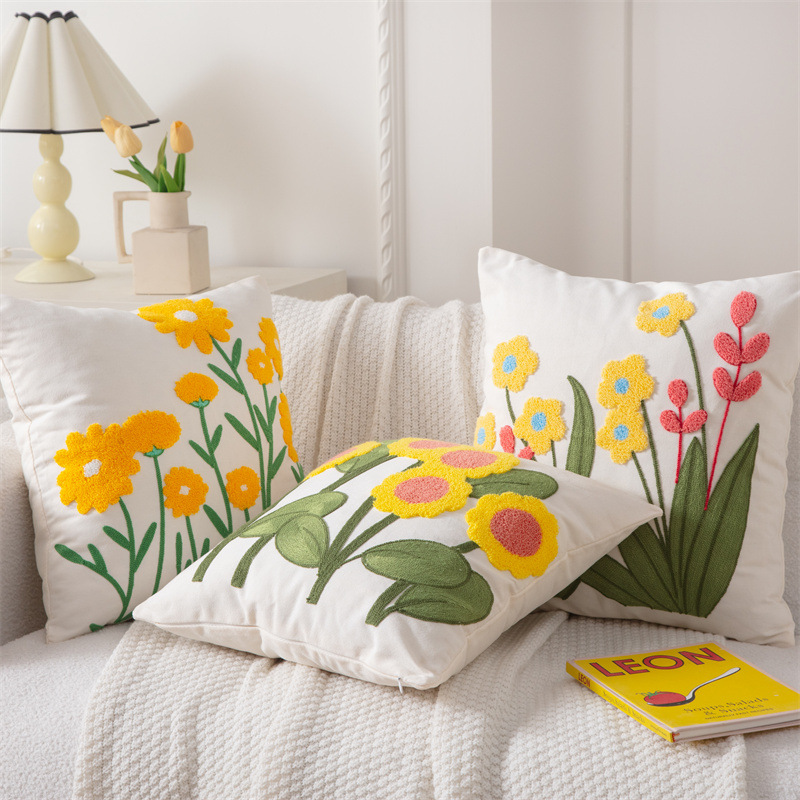Cotton Canvas 3D Effect Birds  - Embroidery Effect review and price