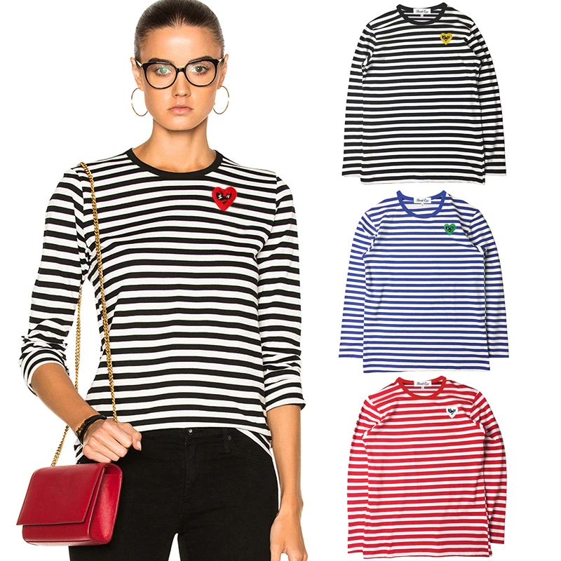Break Egg Women Striped T-Shir - Embroidery Viewer review and price