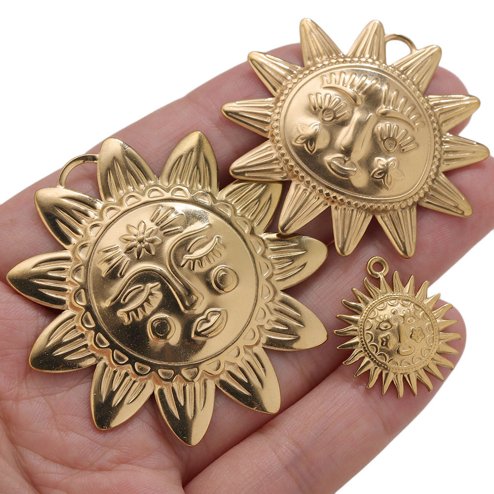 5pcs PVD Gold Charms Stainless - Embroidery Charm review and price