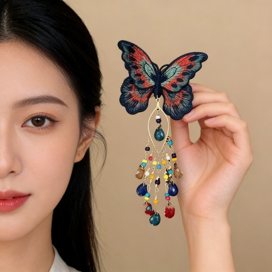 New Chinese Style Knitting But - Embroidery Charm review and price