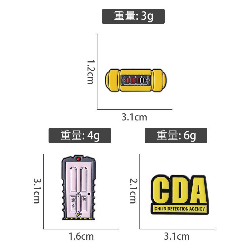 Cartoon letter series metal br - Embroidery Gothic review and price