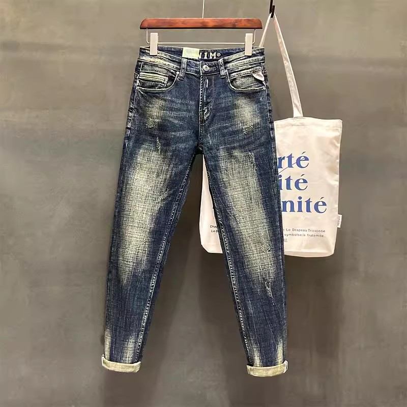 Designer Fashion Men Jeans Hig - Embroidery Effect review and price