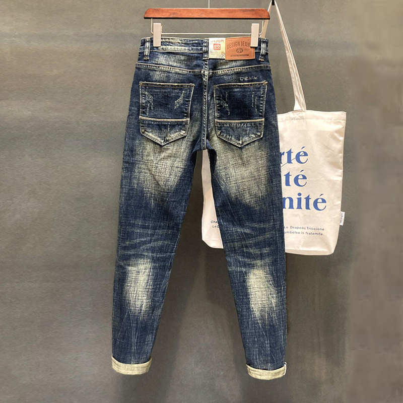 Designer Fashion Men Jeans Hig - Embroidery Effect review and price