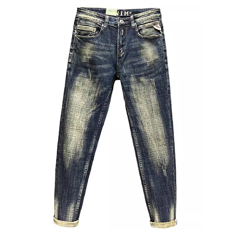 Designer Fashion Men Jeans Hig - Embroidery Effect review and price