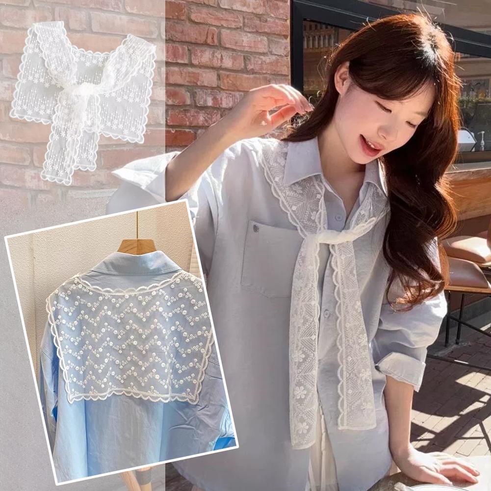 French Lace Shawl Scarf for Wo - Embroidery Blouse review and price