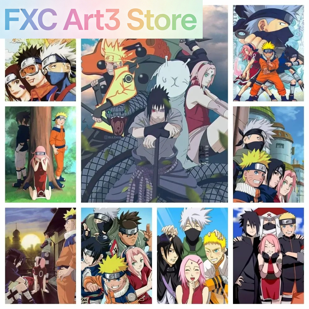 Frameless 1pc Naruto Class Sev - Embroidery Painting review and price