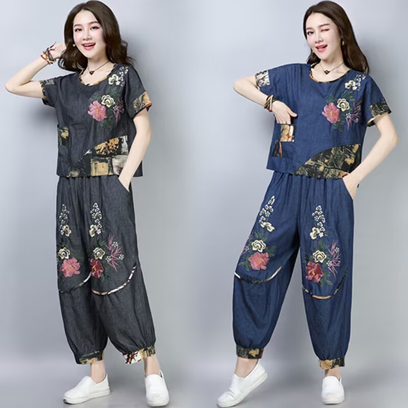 Ethnic Style plus Size Women's - Embroidery In The Piece review and price