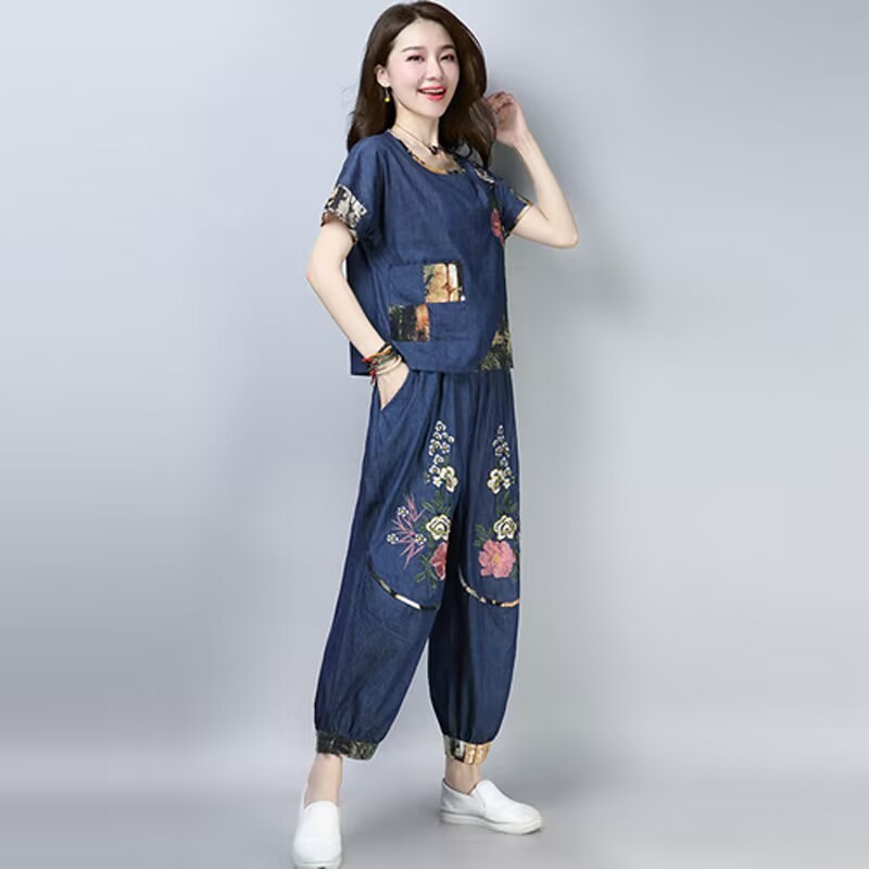 Ethnic Style plus Size Women's - Embroidery In The Piece review and price