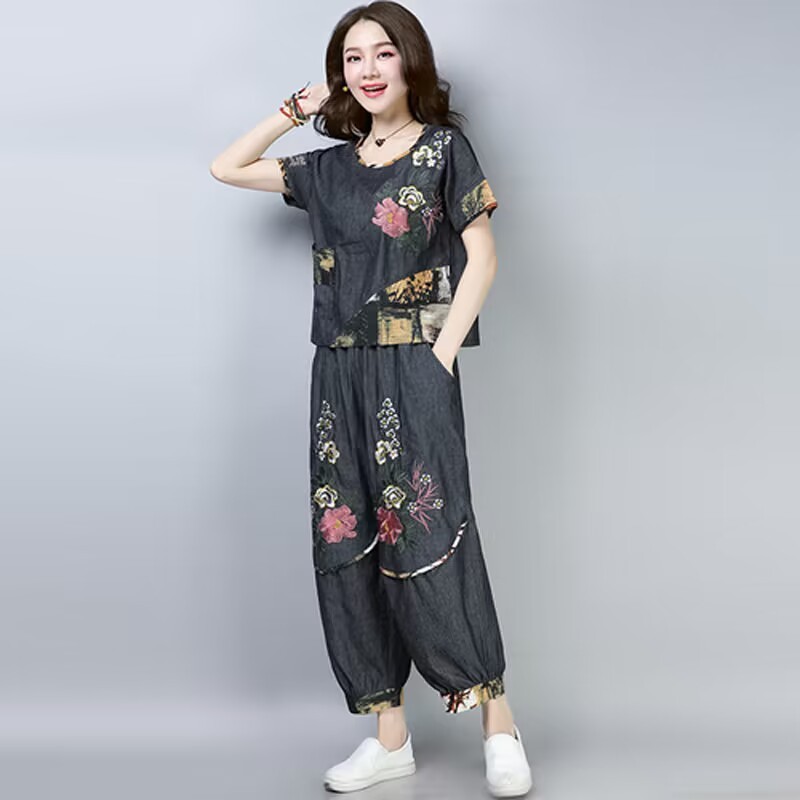 Ethnic Style plus Size Women's - Embroidery In The Piece review and price