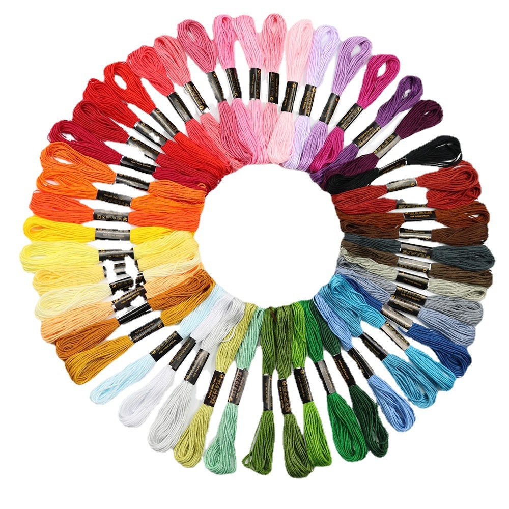 Fixed 50 color cross stitch th - Embroidery In The Piece review and price