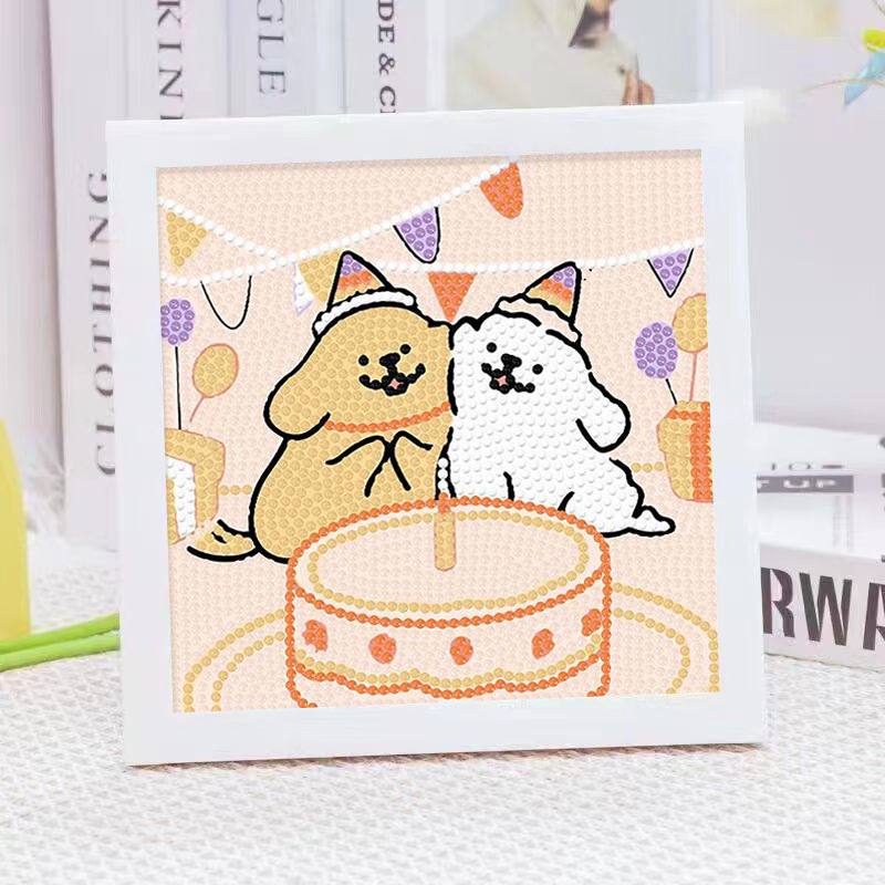 Cartoon Line Puppy Crystal Dia - Embroidery Painting review and price