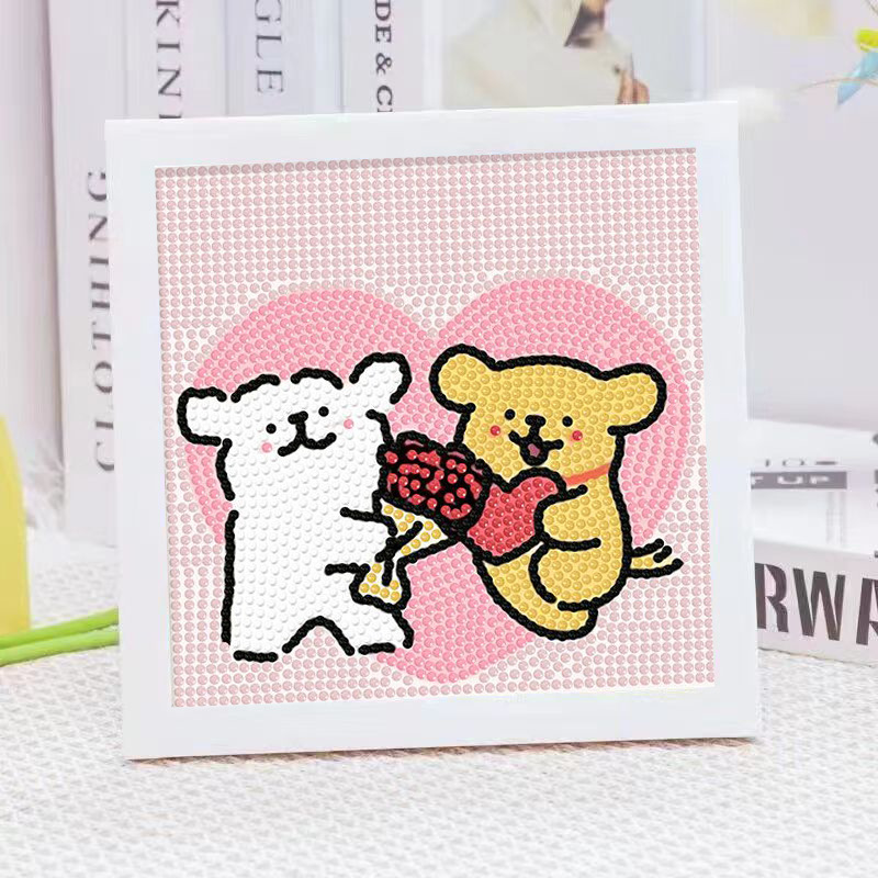 Cartoon Line Puppy Crystal Dia - Embroidery Painting review and price