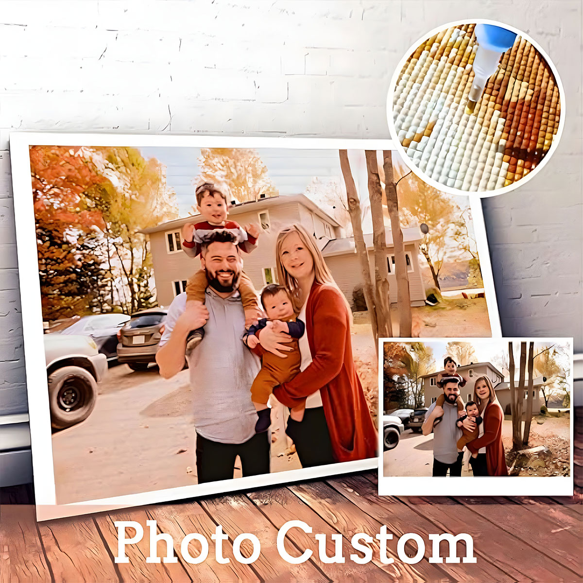 Personalized Custom Photo Diam - Embroidery Kit Set review and price