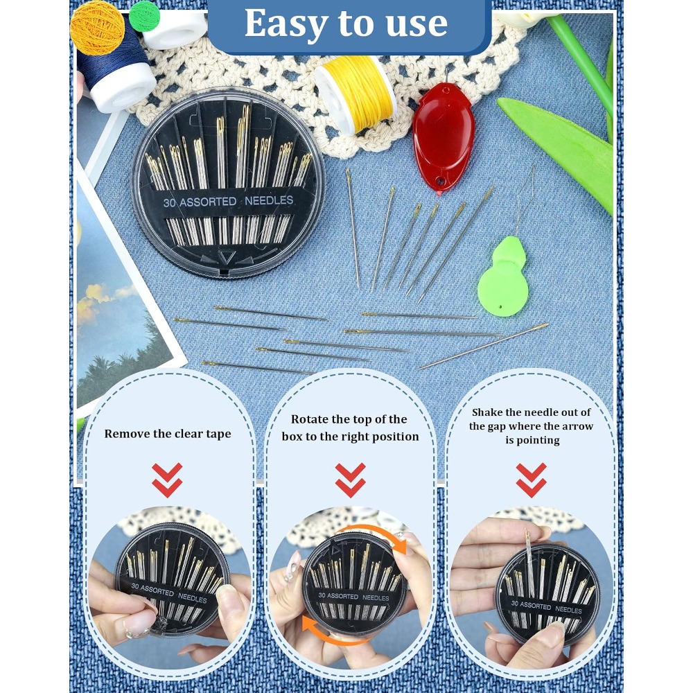 30-Count Steel Hand Sewing Nee - Embroidery Kit Set review and price