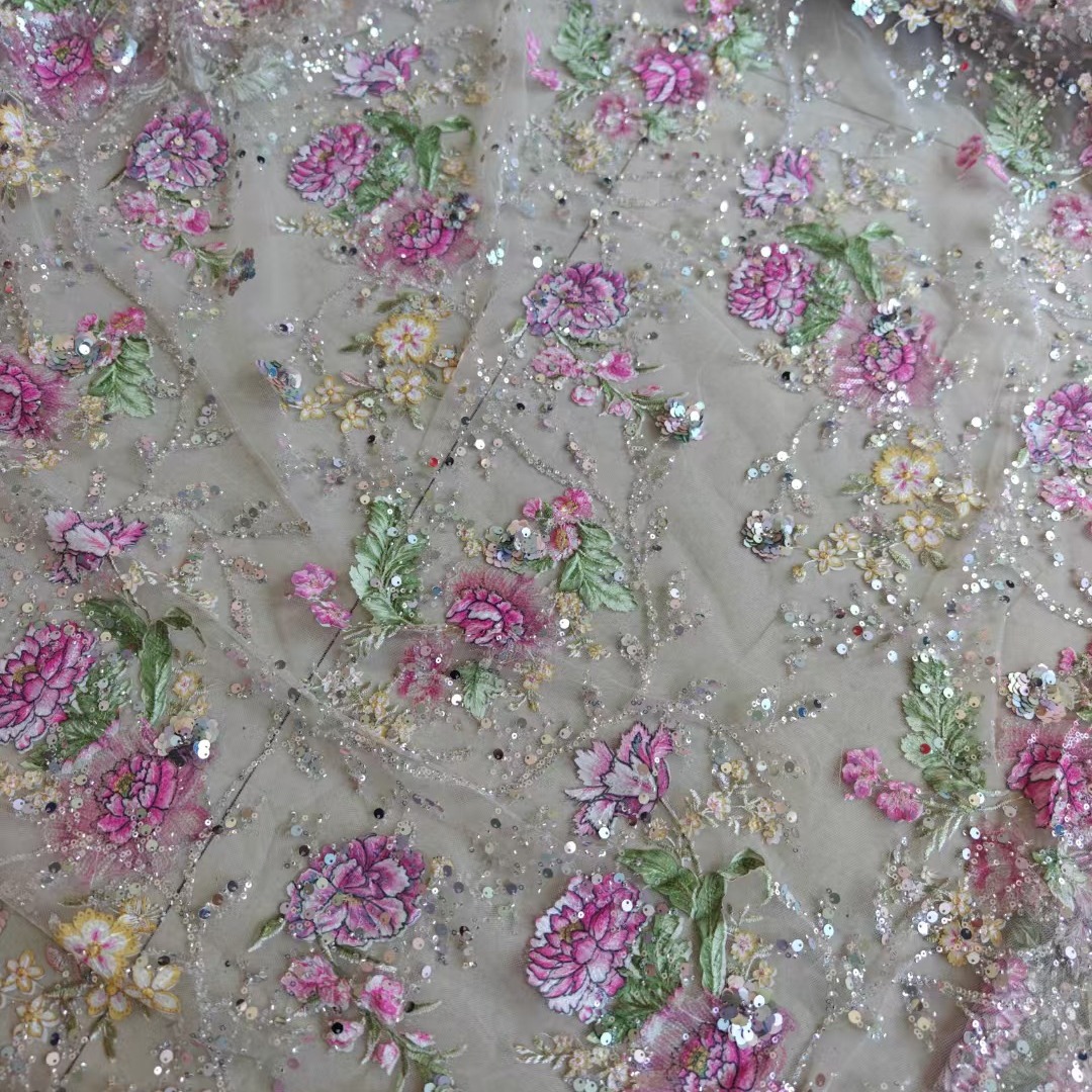 1M 120Cm Wide Luxury Beaded La - Embroidery Net Dress review and price