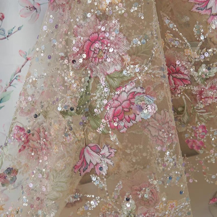 1M 120Cm Wide Luxury Beaded La - Embroidery Net Dress review and price