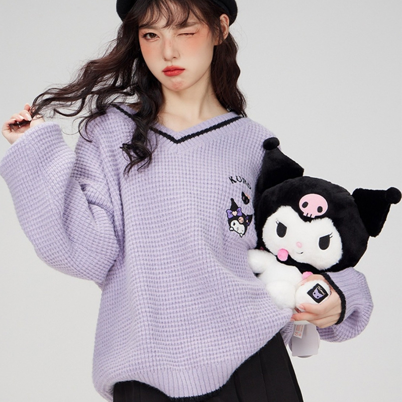 Cute Cartoon Kuromi Embroidery - Embroidery In The Piece review and price