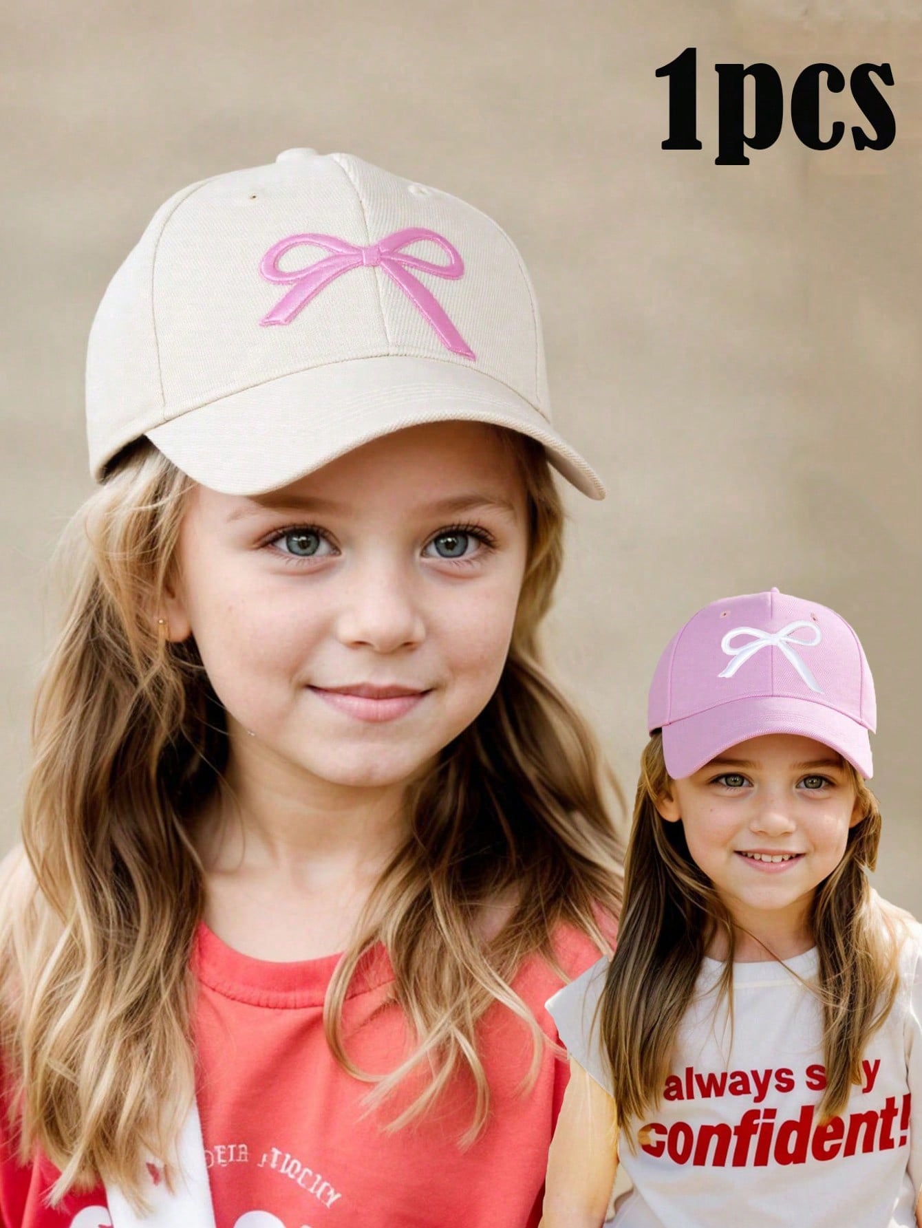 1Pc 3-8Y Girls Embroidery Bow  - Embroidery Cap review and price