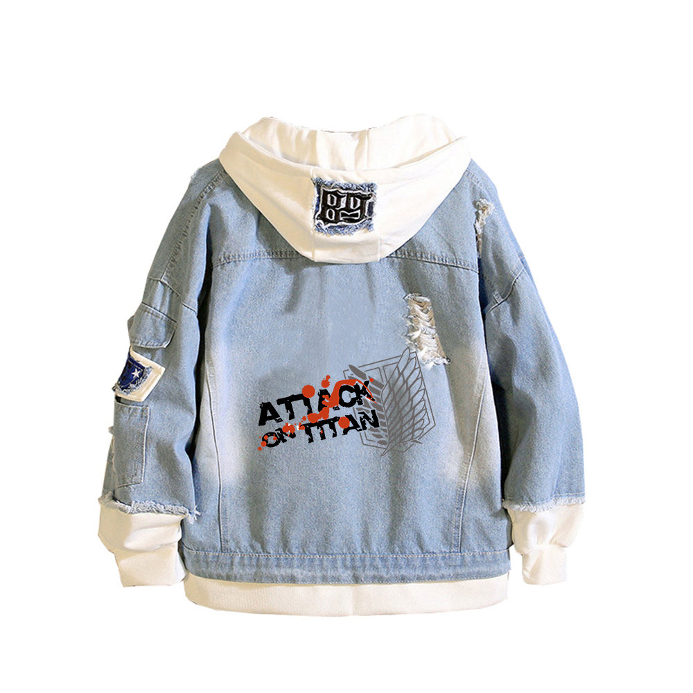 Attack on Titan Anime Denim Ja - Embroidery On Jeans review and price