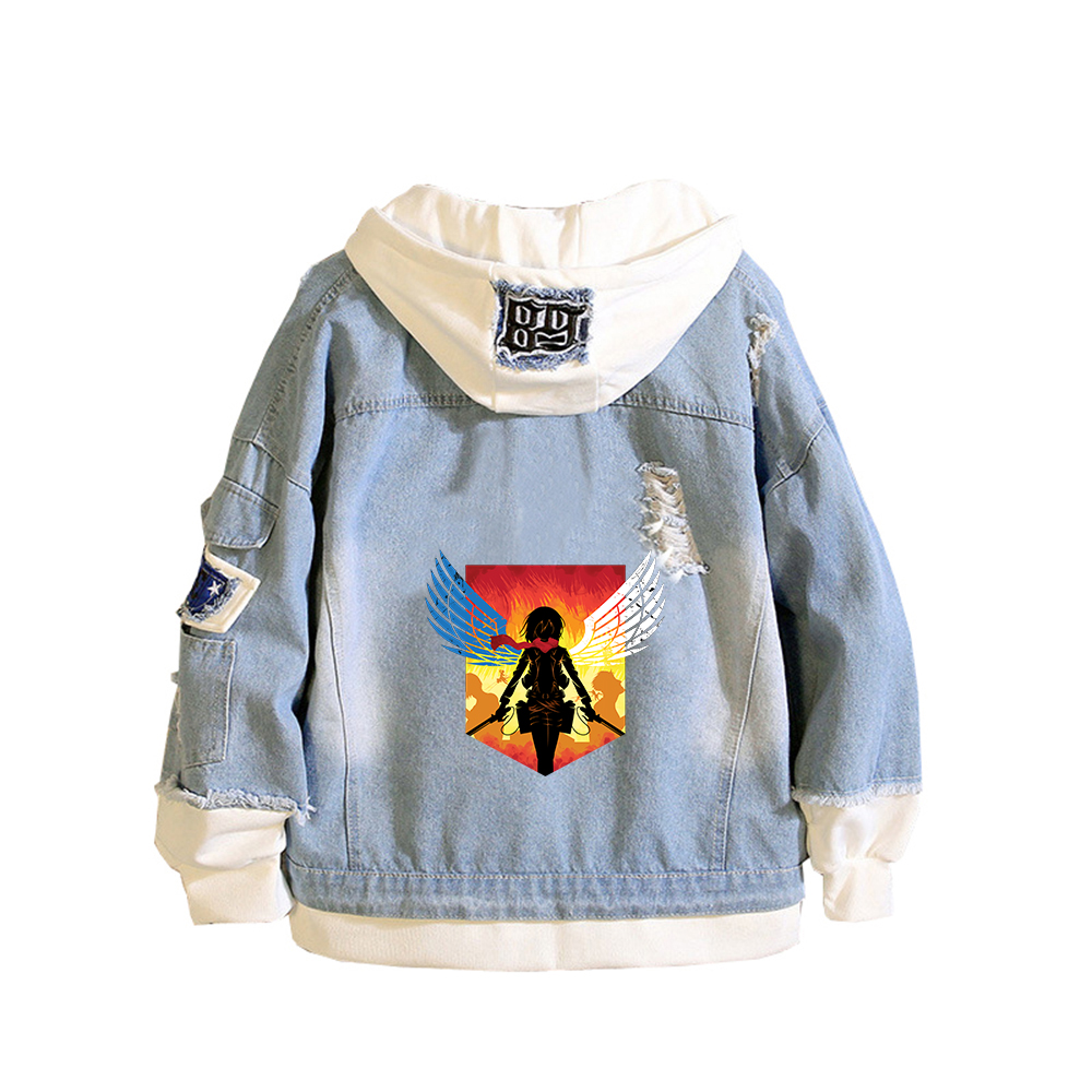 Attack on Titan Anime Denim Ja - Embroidery On Jeans review and price