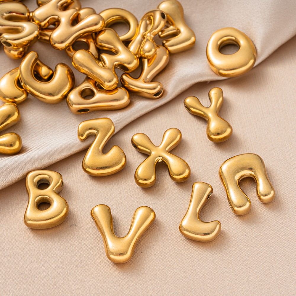 5Pcs Fashion Stainless Steel G - Embroidery Charm review and price
