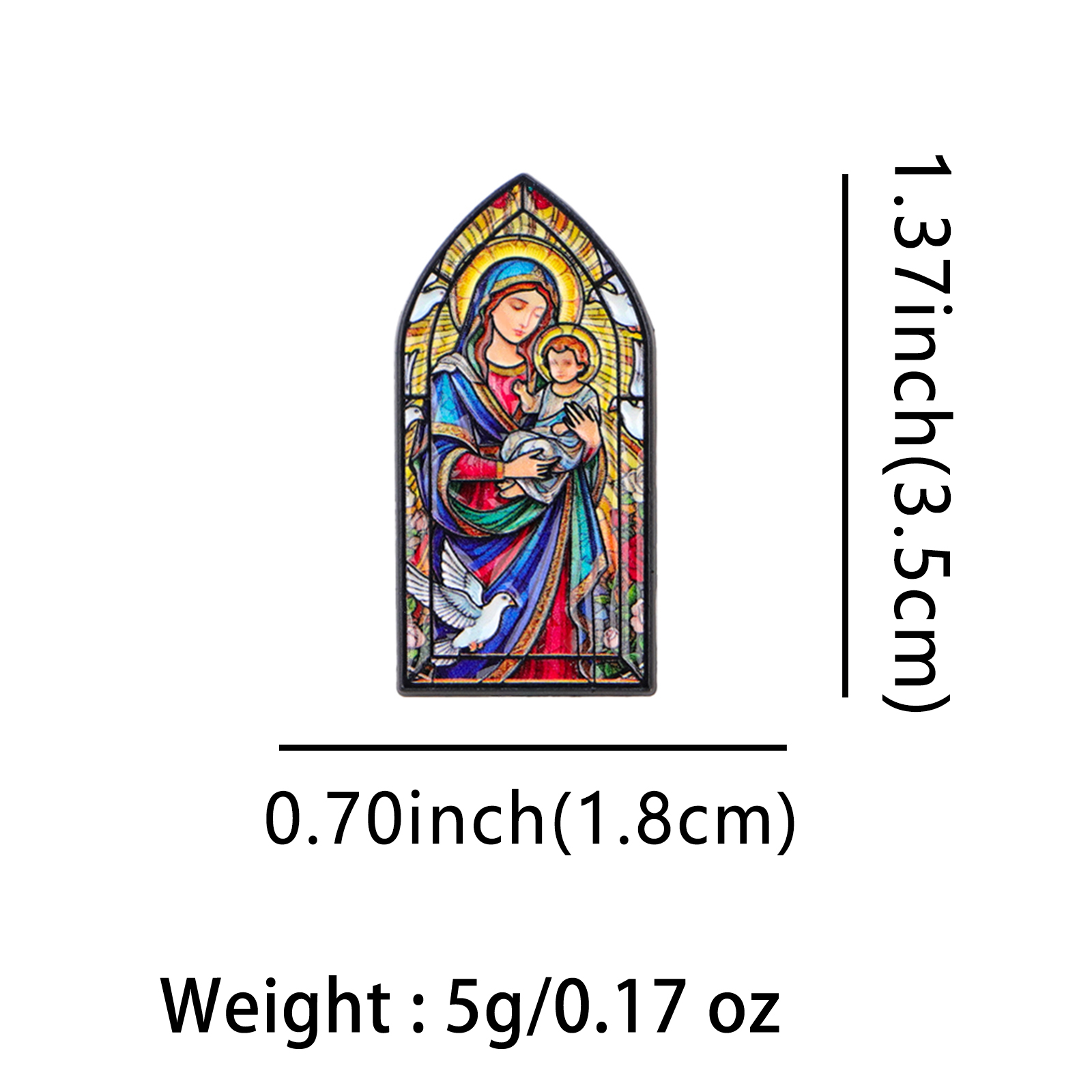 Virgin Mary Jesus Vintage Lape - Embroidery Jesus review and price