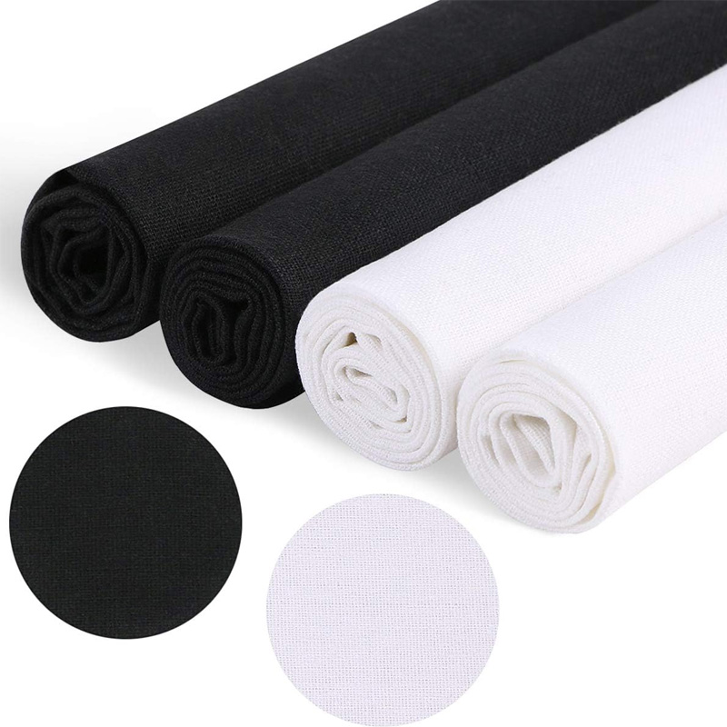 4 Pieces of Linen Fabric, Soli - Embroidery In The Piece review and price