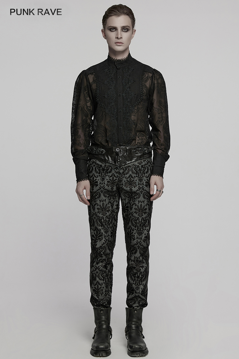 PUNK RAVE Men's Gothic Palace  - Embroidery Gothic review and price