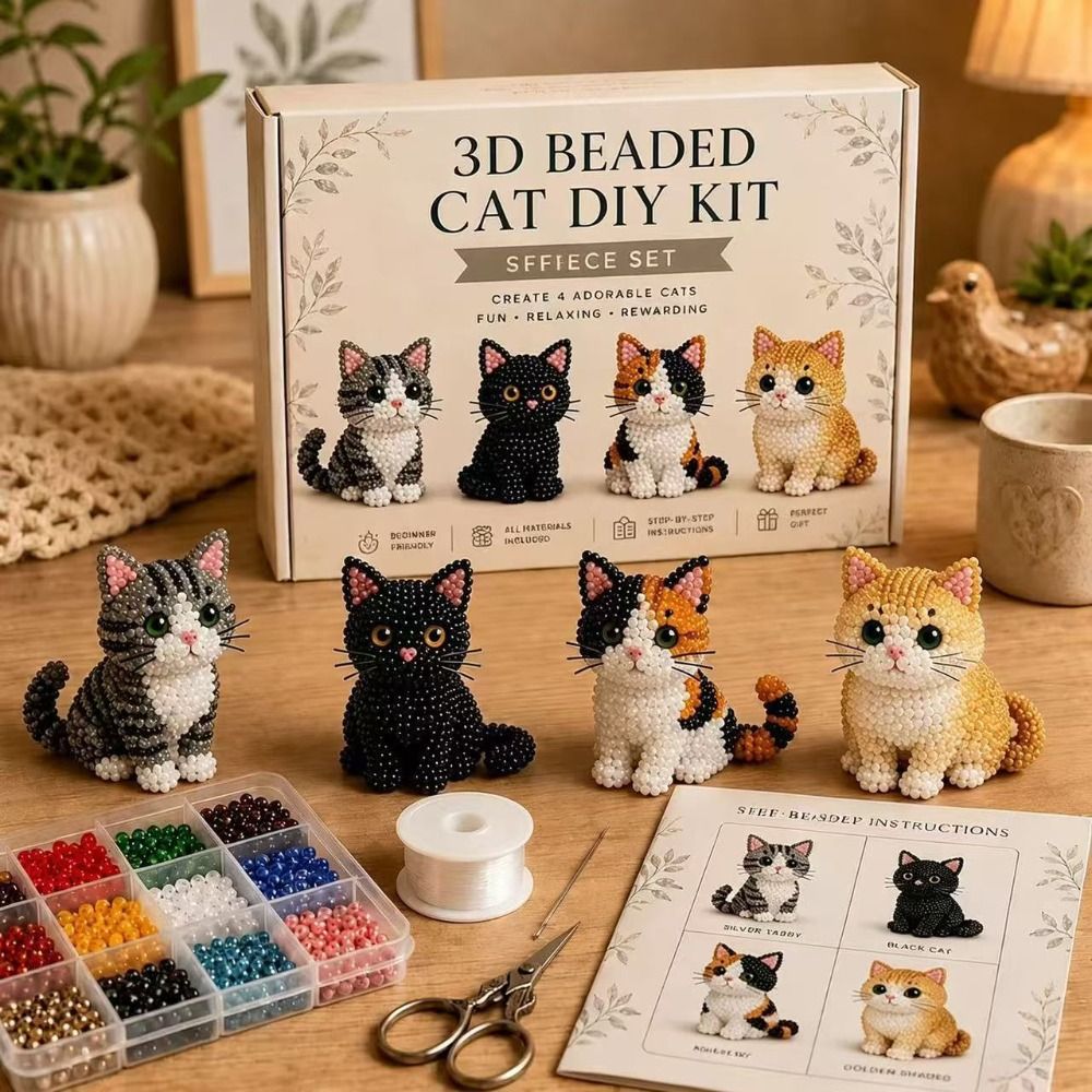 Handmade DIY Animal Bead Embro - Embroidery Kit Set review and price