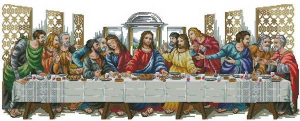 Last supper jesus sewing kit 1 - Embroidery Jesus review and price